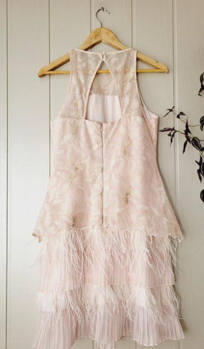 Сукня з пір'ям страуса