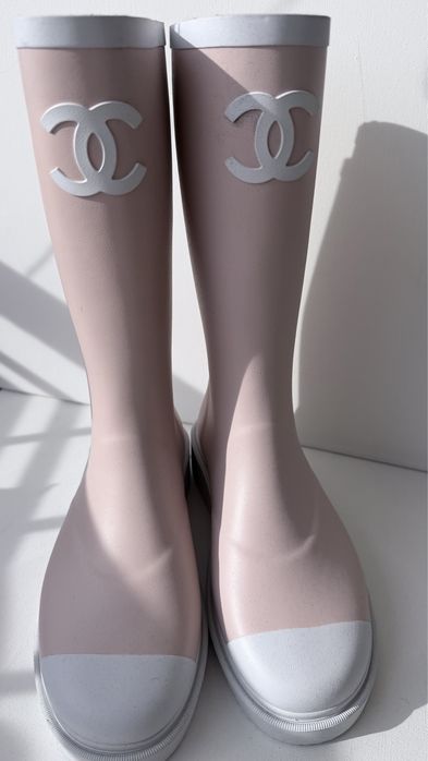 Kalosze  Chanel Różowe /Pink