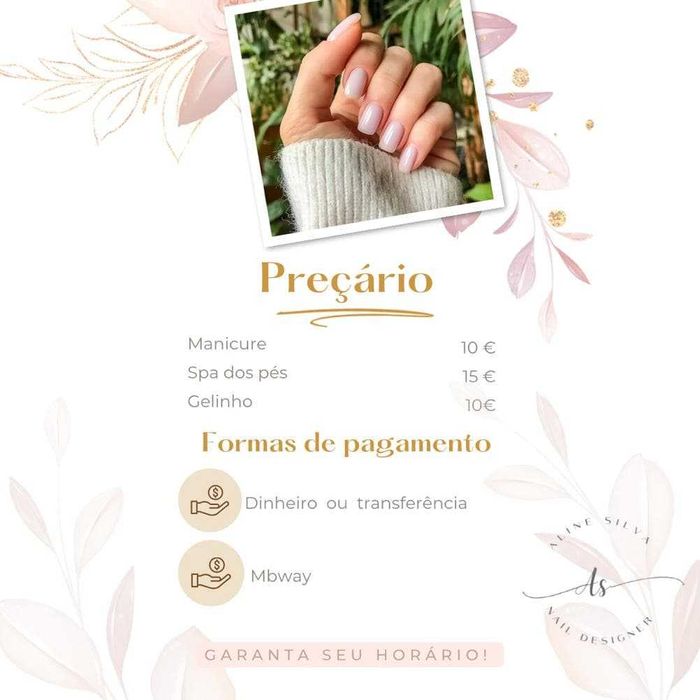 Unhas decoradas  manicure e pedicure