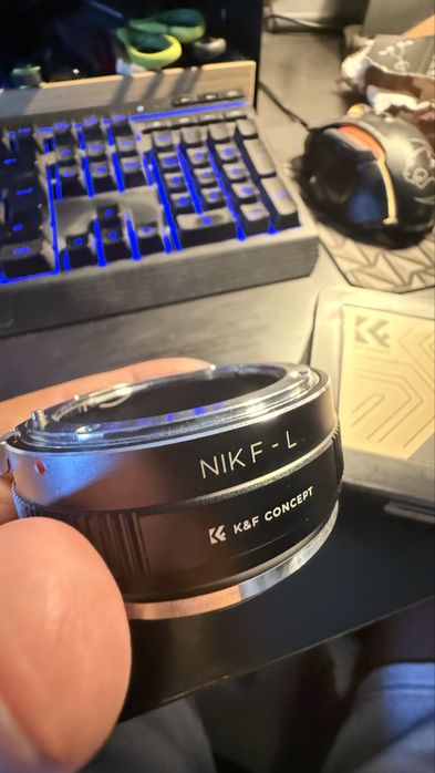 Lemte manual Foco Nikon F para adaptador