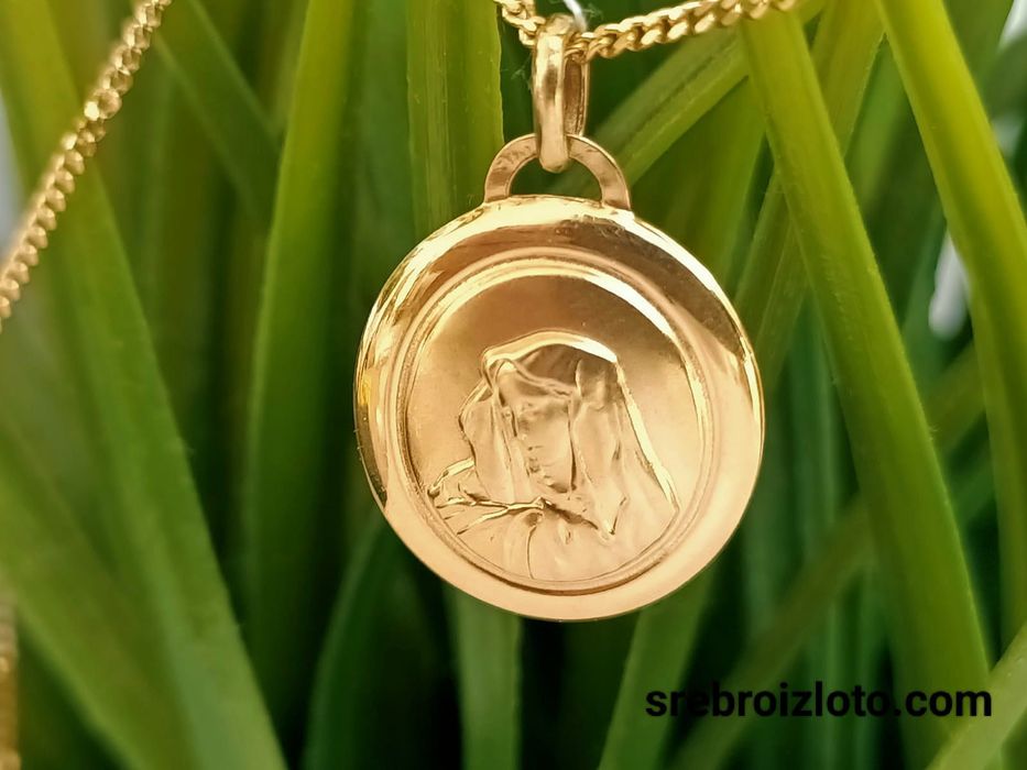 Medalik złoty próba 585