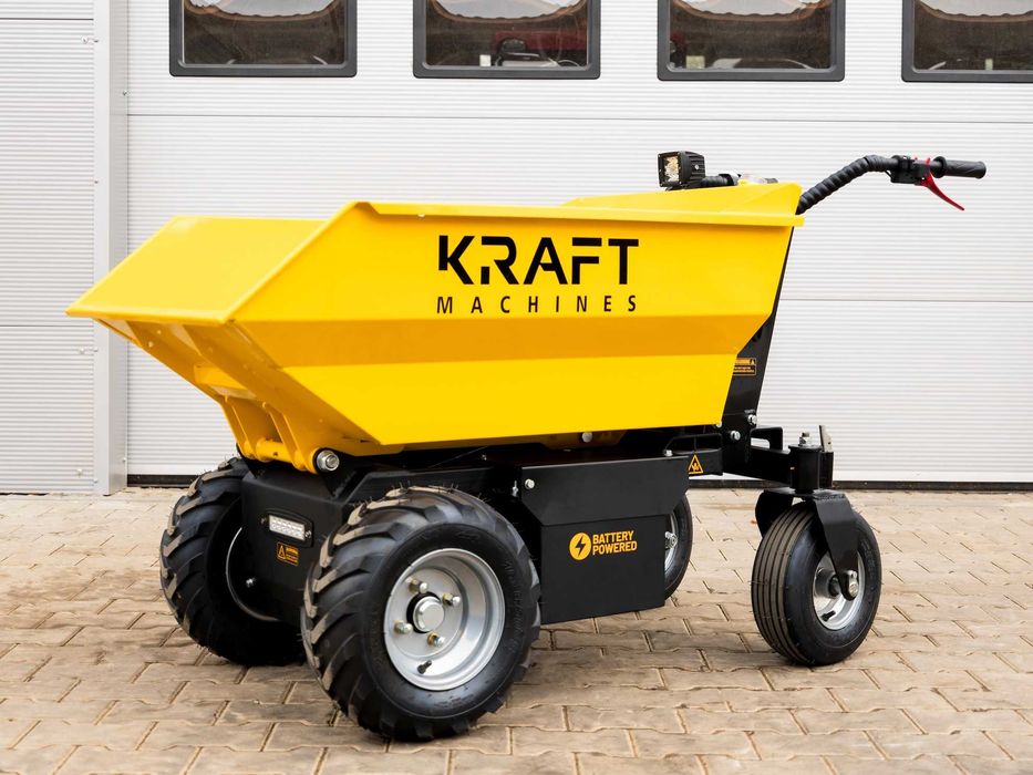 Elektryczne WOZIDŁO kołowe 500 kg NOWE 2025 Wysyp HYDRAULICZNY Wysyłka