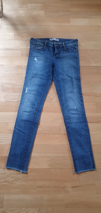 Jeansy niebieskie ciemne skinny Forever Pink 36 S