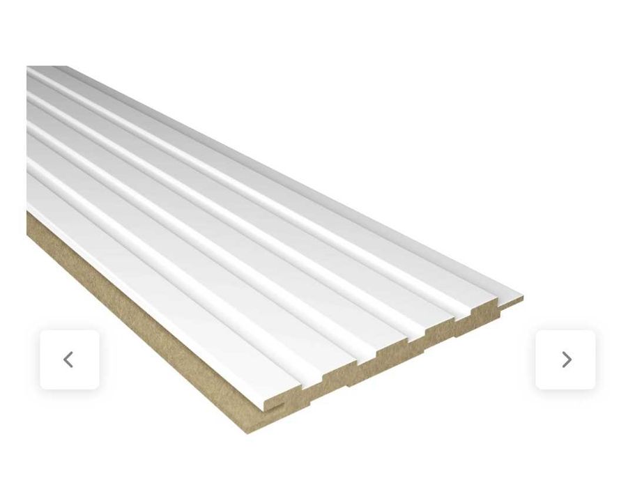 Painéis Ripados Brancos MDF