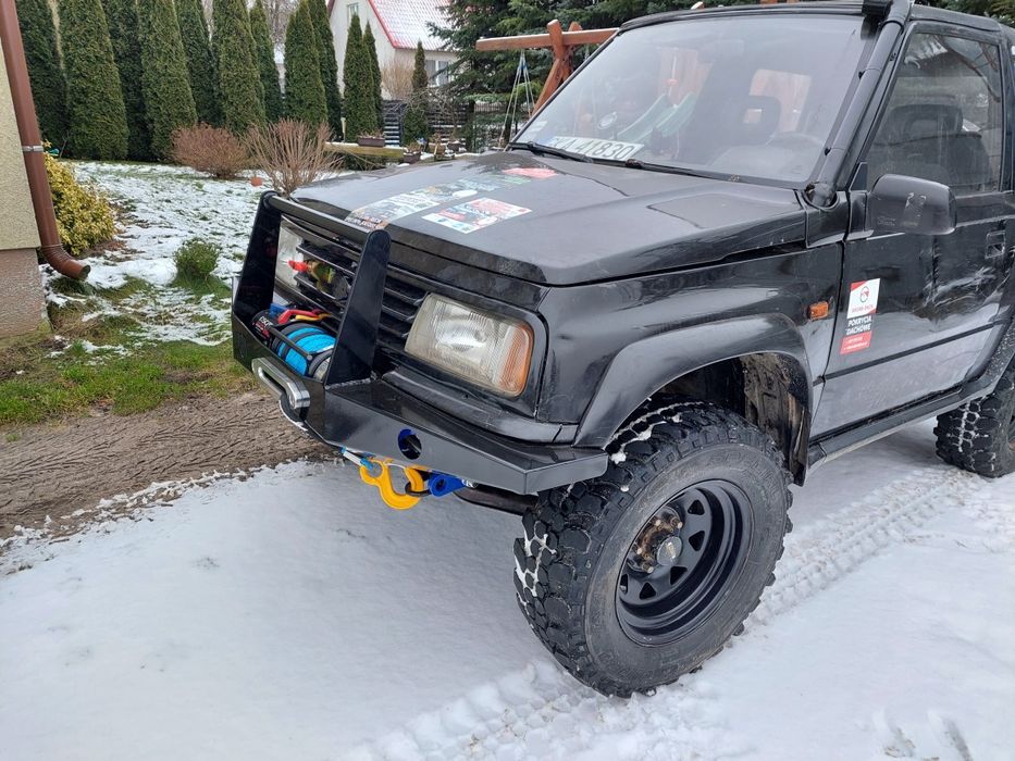 Przedni zderzak stalowy z płytą pod wyciągarkę suzuki vitara nowy