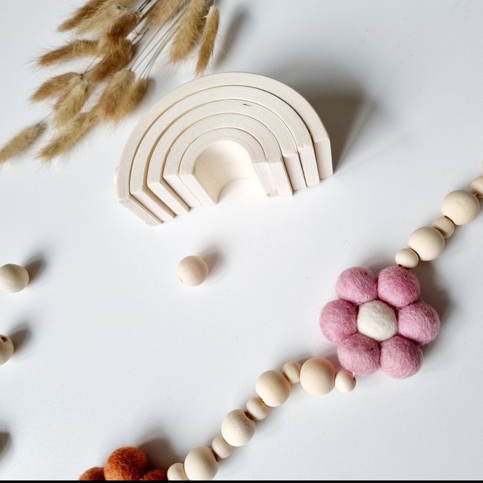 Girlanda stokrotki daisy do pokoju dziecka