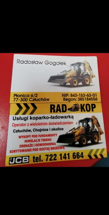 Usługi Ziemne. Operator z Wieloletnim Doświadczeniem!!!