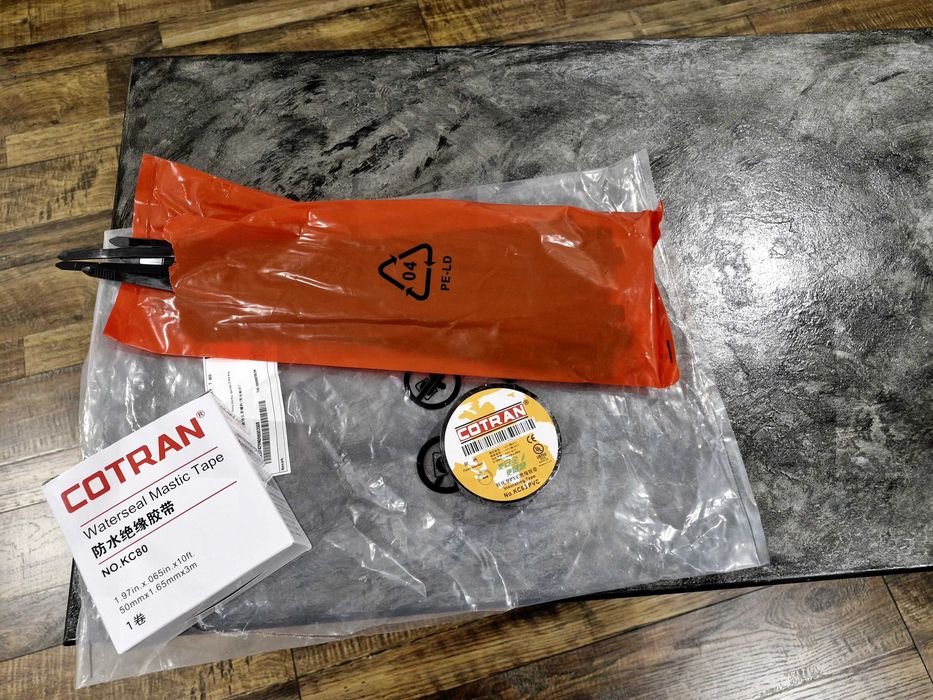 Хомут пластиковий, сира резина, стрічка ізоляційна 35грн