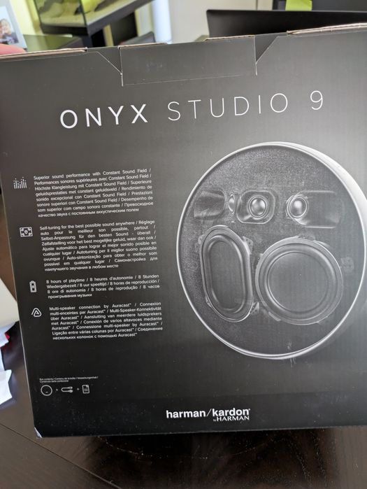 Harman Kardon Coluna Portátil Onyx Studio 9 Nova
Coluna com palco sonoro alargado, design elegante e robusto, calibração automática, ligação multip