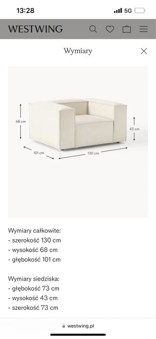 Lennon fotel westwing