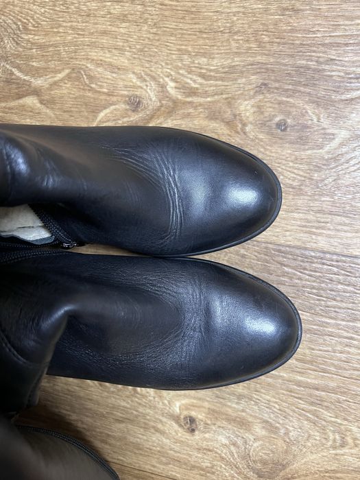 Шкіряні теплі сапожки