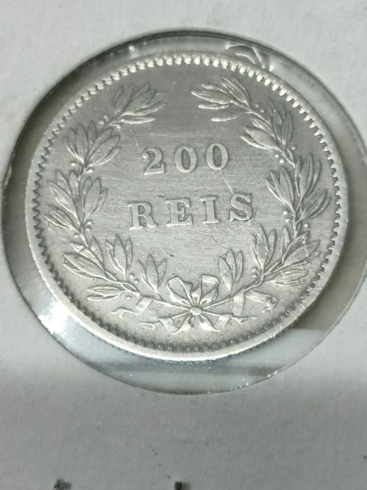 Moeda 200 Réis 1872 / Prata