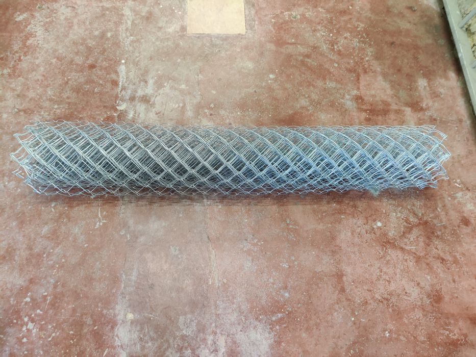 Rede elástica galvanizada, com acessórios, para vedação (1,5m altura)