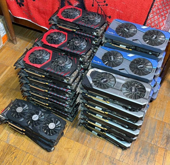 44шт! Видеокарты nvidia 1080ti 11gb palit gamerock jetstream msi gaming x