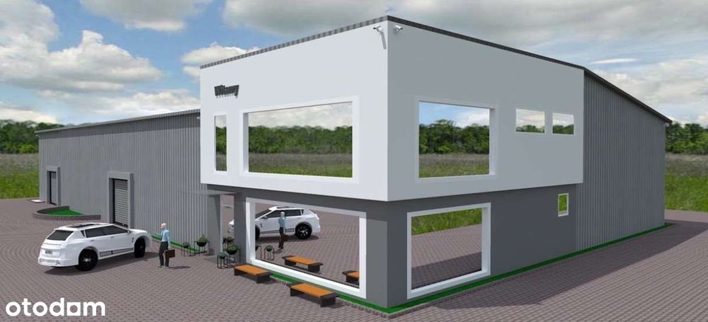 Hala magazynowo-biurowa 1260 m2. Działka 3927 m2
