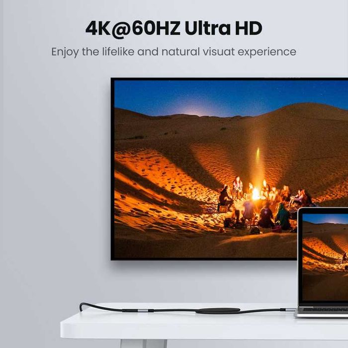 Кабель подовжувач папа-мама Type-C 3.1 удлинитель Тайп-С UGREEN 1м