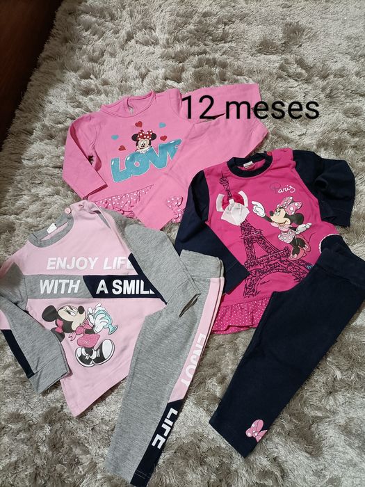 Lote de roupas de menina