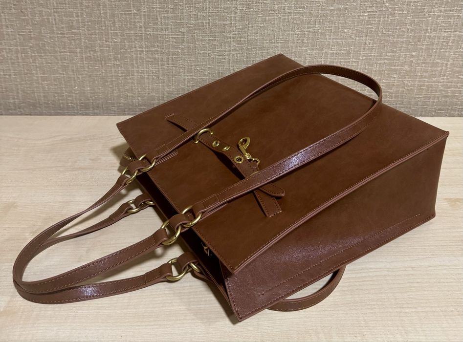 Сумка - тоут Polina & Eiterou, натуральная