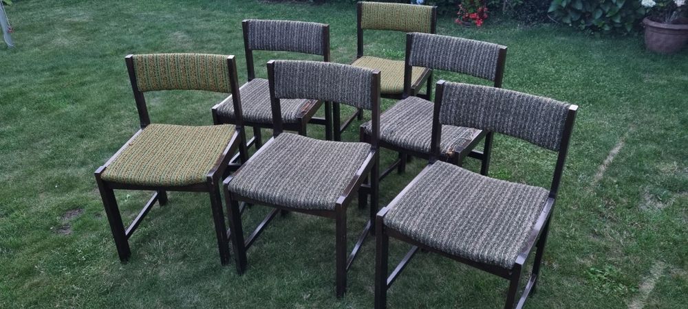 Krzesło tapicerowane NYSA PRL 6szt