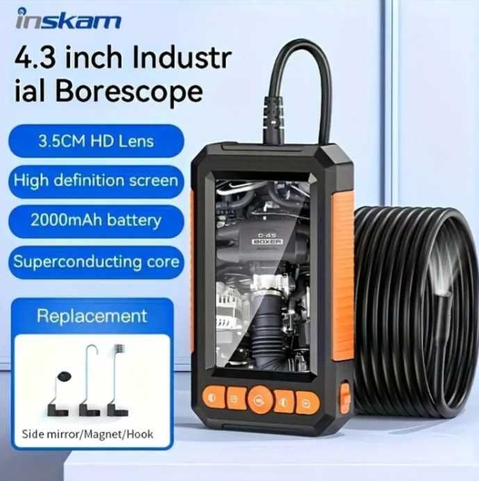 Ендоскоп HD якість зображення промисловий кабель 10м.USB зарядка.