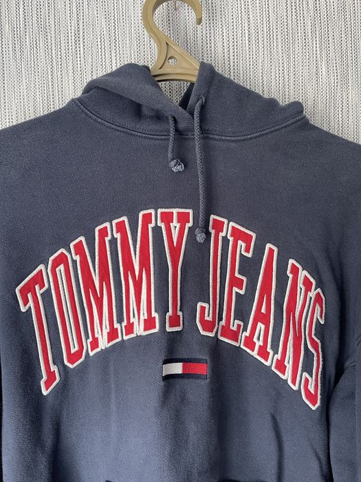 Худі Tommy Jeans Big Logo / Темно-синє худі Томмі Хілфігер