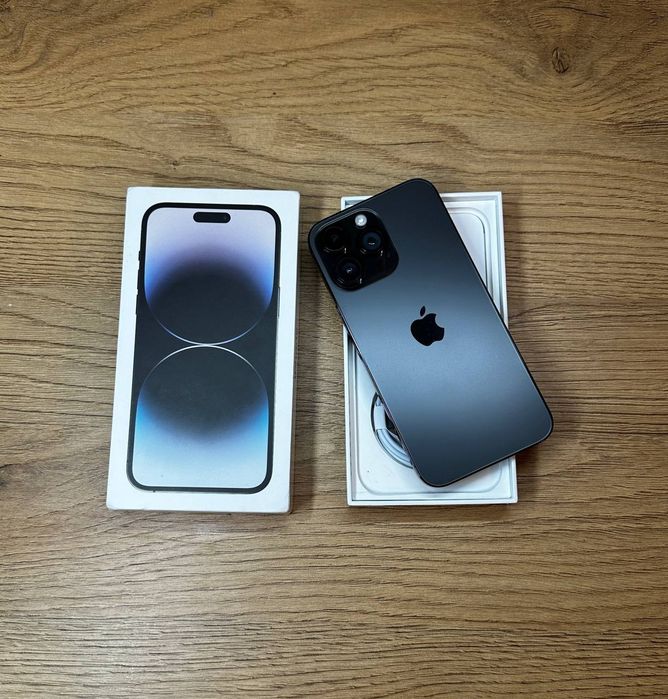 iPhone 14 Pro Black na 128GB, 100% Bateria w idealnym stanie