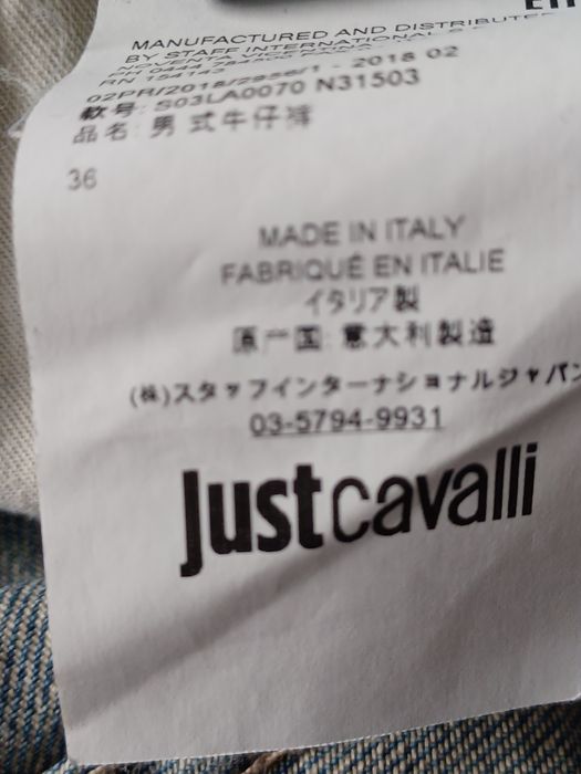 Spodnie jeansowe męskie rozm 36 super slim Just cavalli