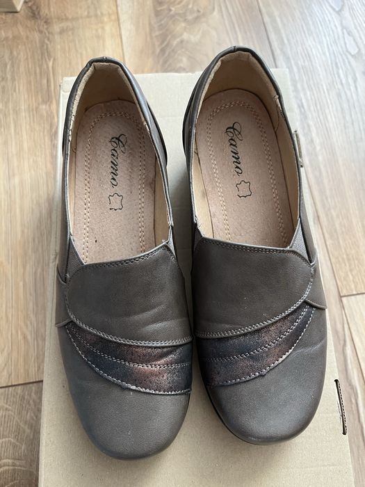 Skórzane buty damskie - rozmiar 36
