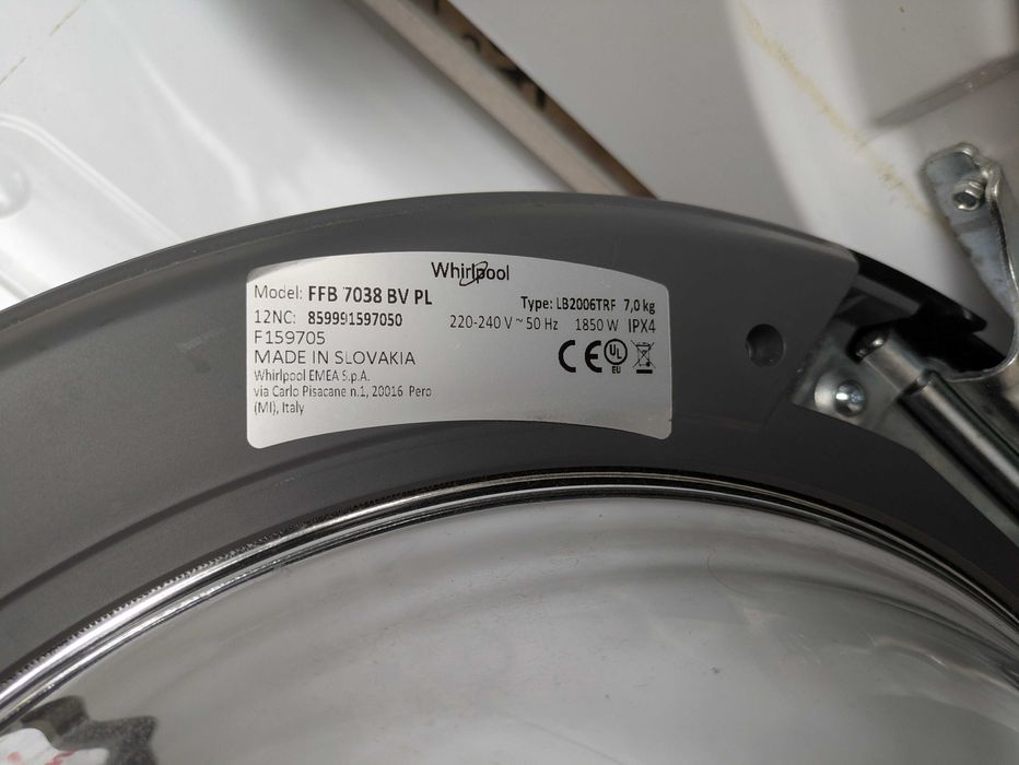 Whirlpool FFB7038BV z funkcją pary! W super stanie