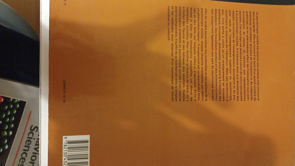 Livro "Psychologie Sociale" de Serge Moscovici