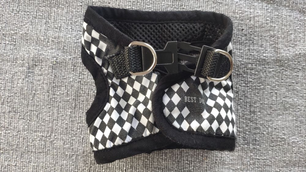 Szelki XS chaba dla małego pieska biało czarne
