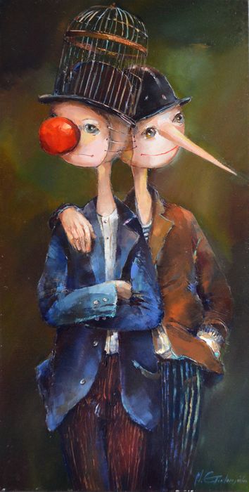 Obraz Olejny Alter Ego - Małgorzata Piątek-Grabczyńska