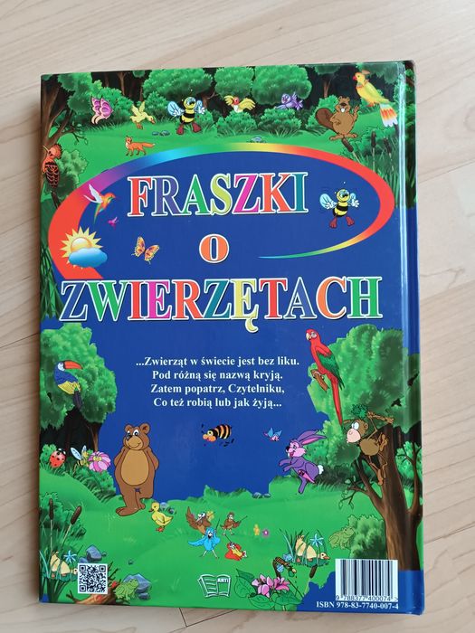Książka fraszki o zwierzętach nowa
