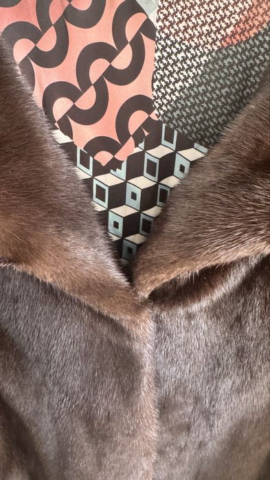 Шуба норкова коричнева