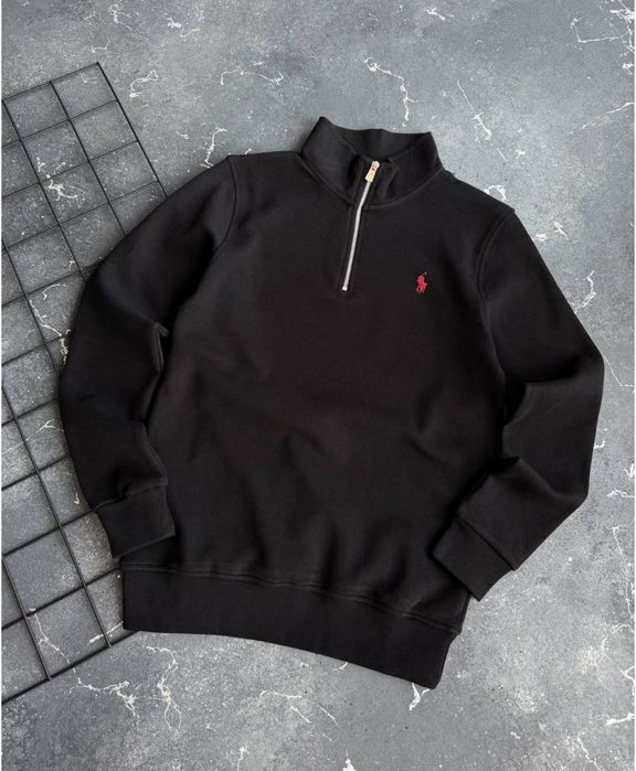 ‼️TOP‼️БЕЗ ПРЕДОПЛАТ‼️Мужская кофта полу зип поло Polo Ralph Lauren | кофта полу замок поло Ральф | зипка Polo Ralph Lauren | кофта 1/3 поло |