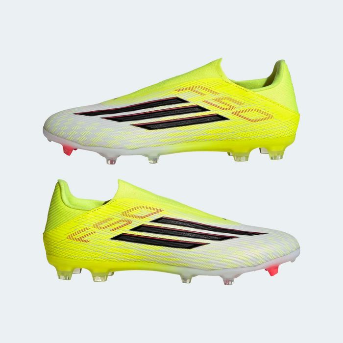Chuteiras de Futebol sem Atacadores Adulto F50 League FG/MG Amarelo