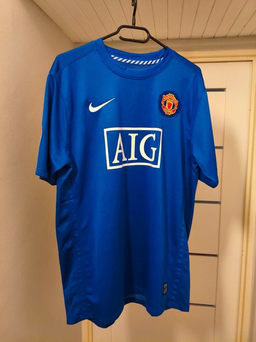 Koszulka Ronaldo retro Manchester United 7 niebieska rzmr L