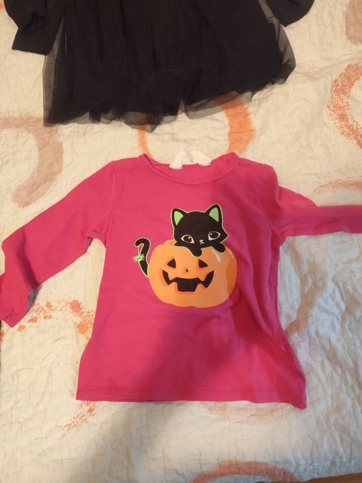 Zestaw halloween dziewczęcych ubranek 98/104