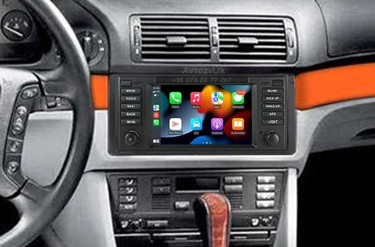 Магнітола BMW 5 M e39 e38 e53 е38 е39 е53 USB 2 дін CarPlay Android 15
