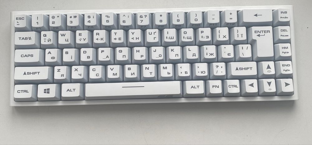 Клавіатура 2E Gaming  біла