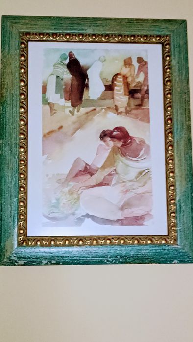 Litografia antiga de Helena Abreu