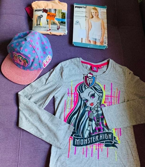 Лот речей на дівчинку 140 146 152 лосини реглан кепка peppersts майка