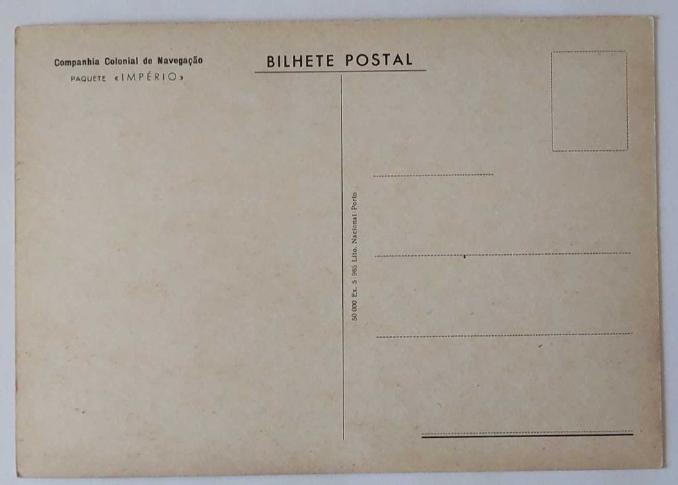 Postais Paquete Império