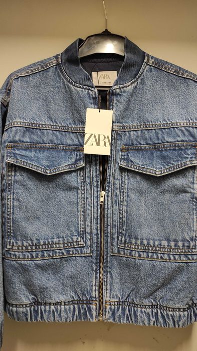 ZARA kurtka jeansowa bomberka/wiatrówka jeansowa rozmiar XS /34/164cm