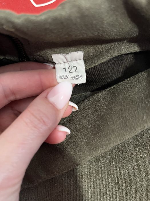 Spódniczka ala zamszowa khaki 122