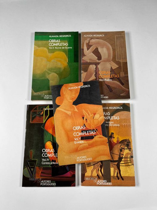 Almada Negreiros Obras Completas 5 Volumes Autores Portugueses