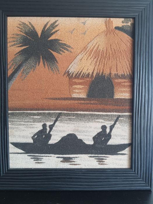 Quadro africano com areia64585227149699123