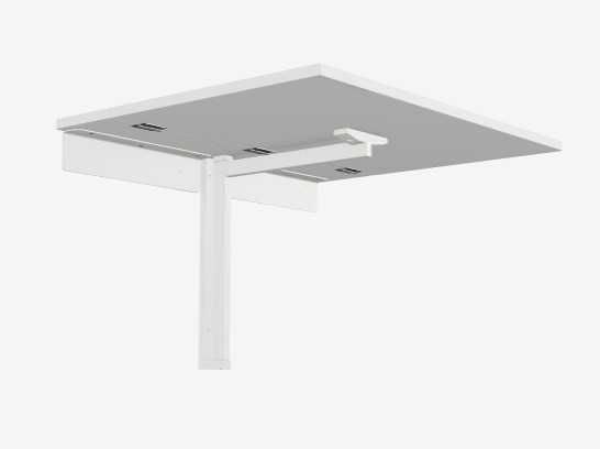 NORBERG Stolik składany ścienny biały 74x60 cm z IKEI