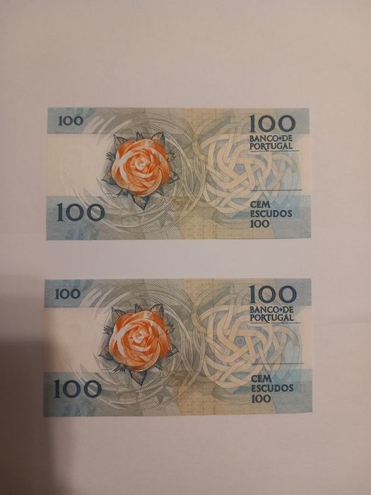 Vendo notas de 100 escudos