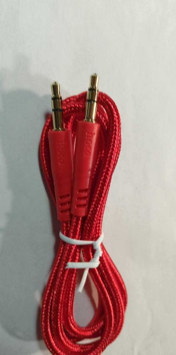 HOCO Kabel AUX Audio minijack 3,5 mm 1m czerwony